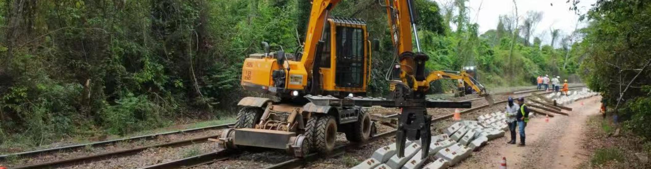Machine de changement de traverses de chemin de fer